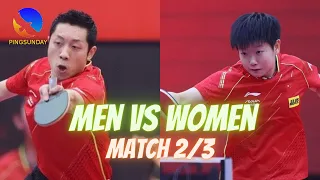 Full match | Xu Xin vs Sun Yingsha 2021 (Men vs Women Match 2)