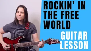 HOW TO PLAY - Rockin In The Free World Guitar Lesson by Neil Young