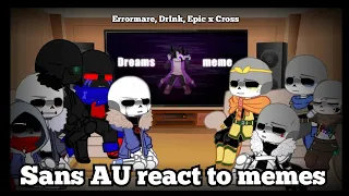 Sans AU react to memes • Errormare, Epic x Cross (⚠️ My AU ⚠️)