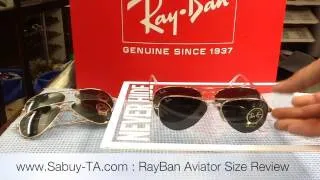 RayBan aviator size review by Sabuy-TA.com
