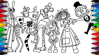 The Amazing Digital Circus Episode 2 Coloring Pages / How to COLOR All Characters