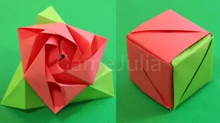 Origami Magic Rose Cube