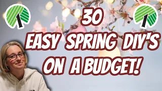 30 Dollar Tree EASY SPRING DECOR DIY's on a BUDGET!