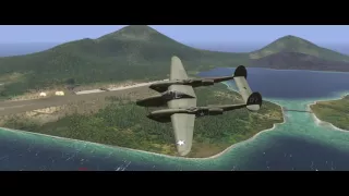 Lightning Strike Rabaul P-38 vs Ki-43 1440p