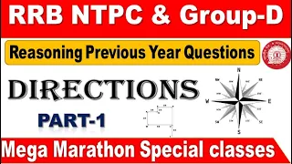 Directions Part-1 Railway Reasoning Previous year Questions with shortcuts by SRINIVASMech