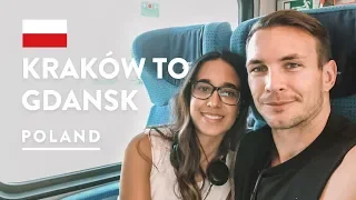 2ND CLASS FOR 8 HOURS 🚂 Train Krakow to Gdansk & Sopot | Poland Travel Vlog 2018