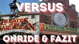 Pirates of the Caribbean vs. Piraten in Batavia - Disneyland Paris vs. Europa Park! Onride + Fazit