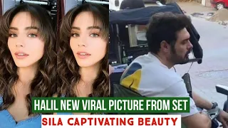 Halil Ibrahim Ceyhan New Viral Pictures from Set !Sila Turkoglu Captivating Beauty