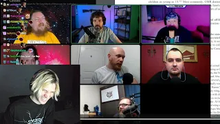 xQc Dies Laughing at panelist asking Destiny if he's on Speed