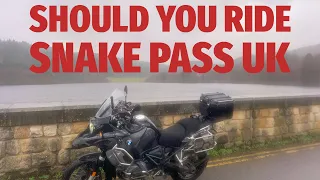 Should You Ride Snake Pass UK |  One of UK's top 10 most dangerous roads | Motorcycle ride out wet