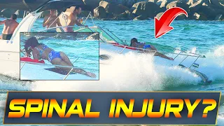 SHE BROKE HER BACK AT HAULOVER INLET !! HAULOVER BOATS | BOAT ZONE