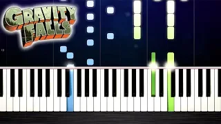 Gravity Falls Theme - Piano Tutorial by PlutaX