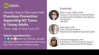 NCDHHS Fireside Chat: Overdose Prevention: Supporting NC Teens & Young Adults