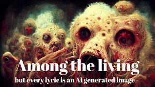 Anthrax - Among the living but every lyric is an AI generated image