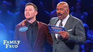 BOOYAH! Scotty McCreery & Gabi Dugal's BIG Fast Money! | Celebrity Family Feud