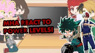 || Class 1a react to POWER LEVELS ||