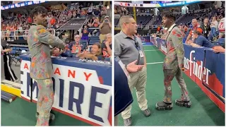 Antonio Brown Involved In Altercation W/ Security Guard At Albany Empire Game