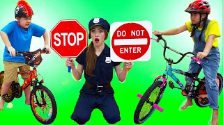 Jannie and Lyndon Learn Simple Rules for Children about Riding Bicycles