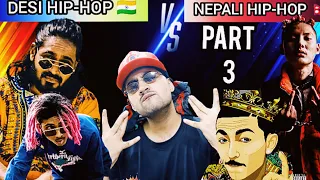 INDIAN RAPPER REACTS TO Indian HipHop Vs Nepali HipHop 🇮🇳🇳🇵🔥| India Vs Nepal Rap Battle | TRENDING 👽