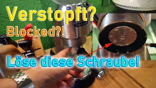 DeLonghi Dedica verstopft?! ► Blocked?! ► Löse diese Schraube ► Läuft wie NEU :-) ► Like NEW