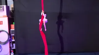 Charity Feng at Firestorm Freerunning and Acrobatics Aerial Silks Recital 6/4/22 - "Never Enough"