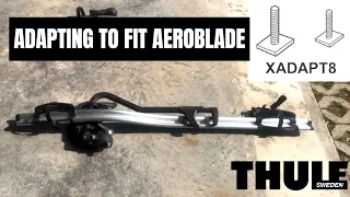 Converting Thule Criterium 598 Bike Racks To Fit Wingbar Evo Crossbar Bars with XADAPT8