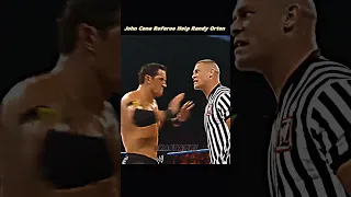 John Cena as a Referee | John Cena Help Randy Orton to Win The Match #shorts