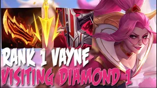 What happens when a RANK 1 VAYNE CHALLENGER visits DIAMOND 1 ? | Challenger Vayne vs Diamond Elo