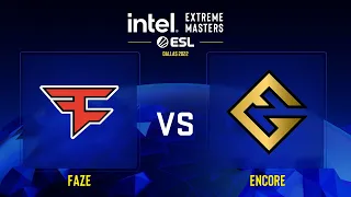 FaZe vs Encore | Map 1 Dust2 | Group A - IEM Dallas 2022