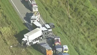 At least 1 dead, 16 hospitalized in crash on SR-60 in Osceola County