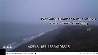 Time-lapse Photography of Barter Island in Alaska