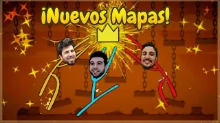 NUEVOS MAPAS!!!!! WILLY VS VEGETTA VS FARGAN - STICK FIGHT