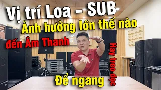 Cách Kê Loa, Vị Trí Sub Cho Âm Thanh Đạt Hiệu Quả Nhất