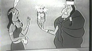 Vintage old 1950's Animated Bab O Cleaner Pocahontas Commercial 2