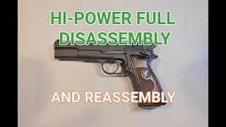 How to FULLY disassemble AND reassemble a Browning Hi Power (Hi-Power disassembly)