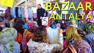 ANTALYA CHEAPEST #Wednesday BAZAAR Çarşamba pazari Walking from MarkAntalya #turkey #antalya #bazaar
