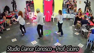 Studio Dance Conosco - Prof. Cícero, apresentação do Flash Back, Prof. Cicero, Vergenia e Sandra