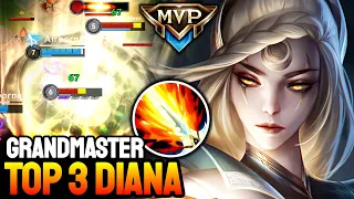 WILD RIFT DIANA - TOP 3 DIANA GAMEPLAY - GRANDMASTER RANKED