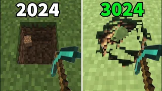 Minecraft in 2024 vs 3024