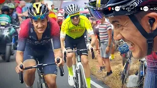 Richard Carapaz FAKES SUFFERING then ATTACKS #2 | Vuelta a España 2022 Stage 12