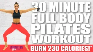 30 Minute FULL BODY PILATES WORKOUT 🔥 Burn 230 Calories!* 🔥 Sydney Cummings