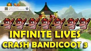 Crash Bandicoot 3: Warped - Unlimited Lives Farming (99 Lives in 30 Minutes)