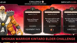 I Finished Shokan Warrior Kintaro Elder Challenge || Mirror Match + All Rewards || Mk Mobile ||