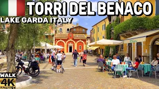 WALKING TOUR OF TORRI DEL BENACO , LAKE GARDA ITALY | MAY 2023 4K 60FPS