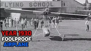 Year 1930 - The foolproof airplane - Redwood California -