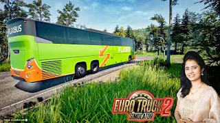 ETS2 VDL LONG SIZE FLIXBUS DRIVING | TRUCK GAMER GIRL