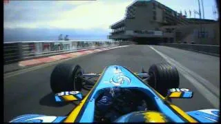 Jarno Trulli Monaco 2004 Pole onboard (Pure V10 Sound)