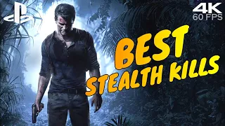 Uncharted 4 Best Stealth Kills Drake's Cleaning (PS5/4K 60FPS)