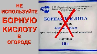 Не опрыскивайте растения борной кислотой, пока не посмотрите это видео