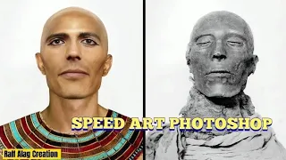 🔥SPEED ART PHOTOSHOP TUTORIAL🔥 / EGYPTIAN MUMMY BROUGHT BACK TO LIFE | RALF ALAG